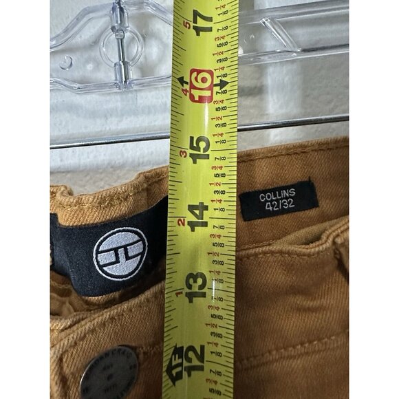 Jordan Craig Collin’s Distressed Caramel Brown Denim Jeans Size 42X32 - Picture 9 of 9